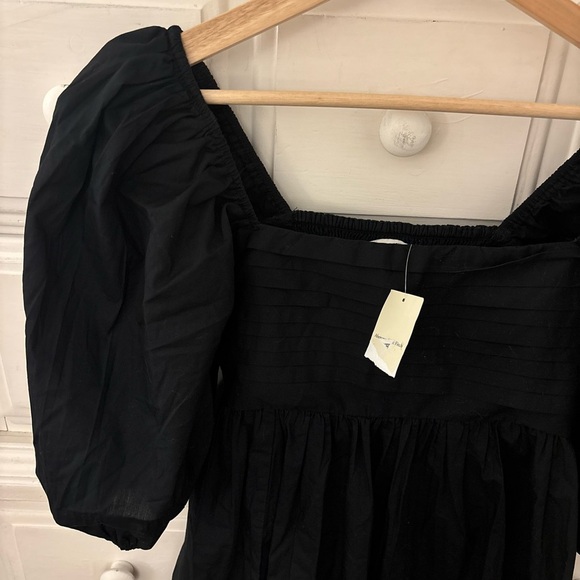 Abercrombie & Fitch Emerson Poplin Puff Sleeve Mini Dress - Picture 3 of 5